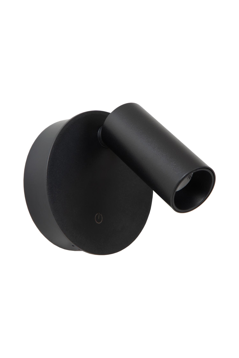 Lucide TONI - Rechargeable Wall spotlight / Wall light - Battery pack - Ø 8,1 cm - LED Dim. - CCT - 1x2W 2700K/4000K - Magnetic - Black